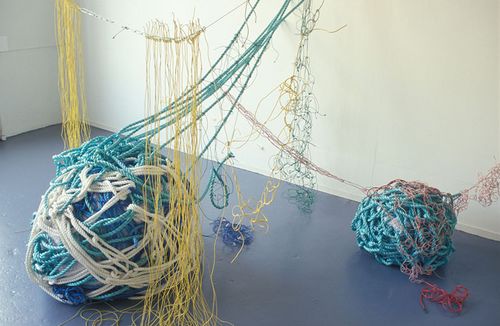 Sandra Norrbin artwork: tangled balls of rope