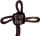 4 sided good luck knot reverse crown variant