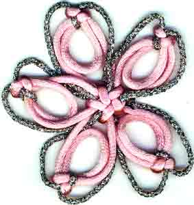 5o3 flower with 3 flower petals to simulate a cherry blossom