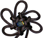 the hexagonal stellar knot, overlap 1, with the centre bead in place