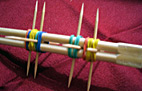 finished arranging toothpicks