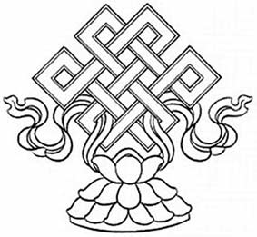 the endless knot, one of the 8 Buddhist treasures