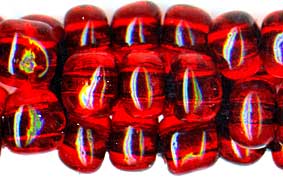 red 3 drop beaded crown sinnet